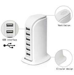 Estación de carga de 6 puertos USB - Atomic Arte y Diseño S.A.S