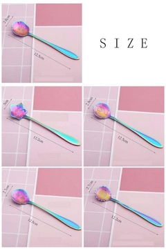 Juego de cucharas de acero inoxidable para café en internet