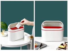 Papelera de escritorio con tapa - comprar online