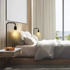 Imagen de Lámpara de mesa industrial para dormitorio