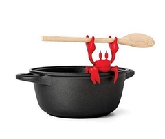 Soporte para cuchara de cangrejo rojo