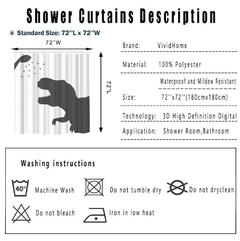 Cortina de baño de Dinosaurio - comprar online
