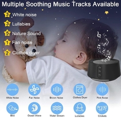 Máquina de ruido blanco con luz de noche ajustable para bebé - comprar online