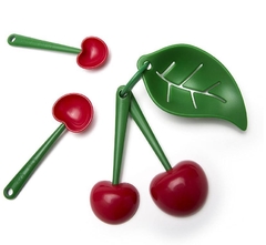 Cucharas medidoras y separador de huevos diseño de cereza - Atomic Arte y Diseño S.A.S
