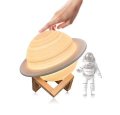 Lámpara de noche Saturno con soporte