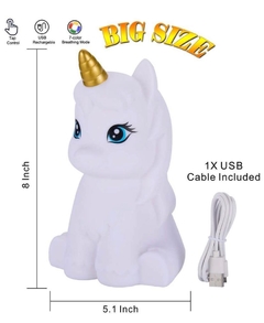 Unicornio LED luz nocturna para niños - comprar online