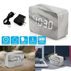 Reloj despertador con diseño de mármol - comprar online