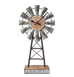 Reloj de mesa de molino de viento
