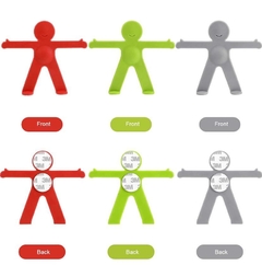Ganchos de pared adhesivos para colgar en forma humana (3 unidades) - Atomic Arte y Diseño S.A.S