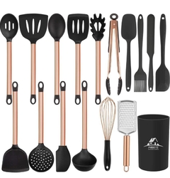 Juego de utensilios de cocina de 17 piezas con soporte