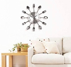 Reloj de pared de cocina 3D de cubiertos - comprar online