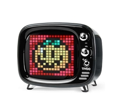altavoz Bluetooth retro, caja con arte de píxeles, RGB