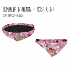 BOMBACHA NATACION ESTAMPADA ROSA CHINA- BOM221/TEXROS