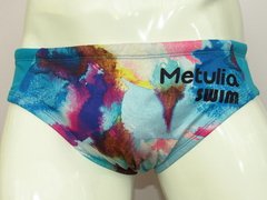 SLIP DE NATACIÓN HOMBRE ESTAMPADO ACUARELA TURQUEZA COD/SL0418 - comprar online