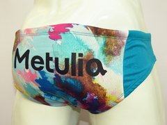 SLIP DE NATACIÓN HOMBRE ESTAMPADO ACUARELA TURQUEZA COD/SL0418 - tienda online
