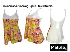 Musculosa " Gota fresia " Run Gym Fitness - comprar online