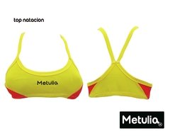 Top natación con cordon Amarillo y Rojo - METULIA