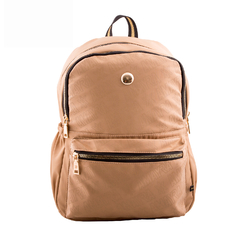 Mochila Dos Divisones Ultraliviana Gold Estampada Amayra Beige