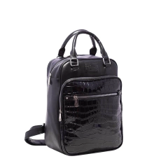 Mochila Amayra bolsillo adelante charol - comprar online