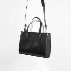 CARTERA MEDIUM SANTORINI - Negro - comprar online