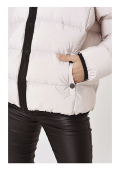 Campera Corta PUFFER Natural en internet