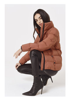 Campera Corta PUFFER Terracota