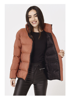 Campera Corta PUFFER Terracota - tienda online