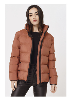 Campera Corta PUFFER Terracota - comprar online