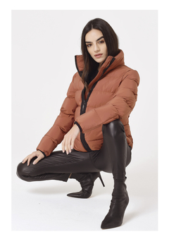 Campera Corta PUFFER Terracota