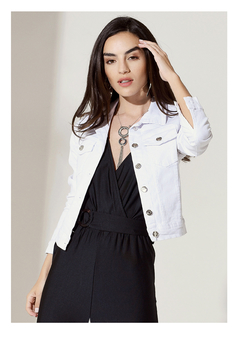 Campera "DINA" Jeans Blanca Elastizada - tienda online