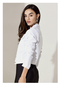 Campera "DINA" Jeans Blanca Elastizada