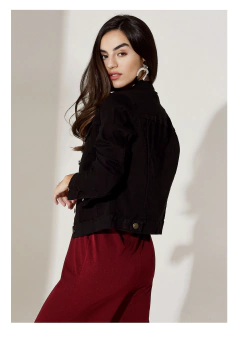 Campera "DINA" De Jean Elastizada Negra en internet