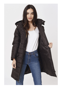 Campera Larga Negra - comprar online
