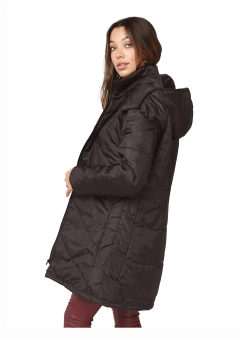 Campera Larga Negra Recortes en internet