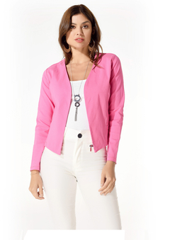 Chaqueta "OLIVIA" Rosa Chicle Bengalina - comprar online