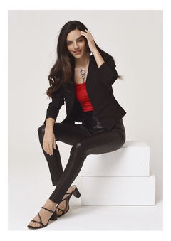 Chaqueta "OLIVIA" Negra Bengalina - nofret