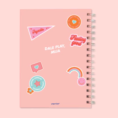 Kit Cuaderno A4 Rayado + Cuaderno A5 Rayado Send Love en internet