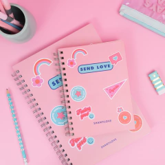 Kit Cuaderno A4 Rayado + Cuaderno A5 Rayado Send Love