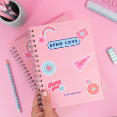 Kit Cuaderno A4 Rayado + Cuaderno A5 Rayado Send Love
