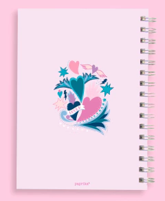 Cuaderno A4 Cuadriculado Anillado Corazones - comprar online