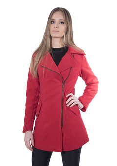 Tapado Rojo Paño Cierre Cruzado Lazo