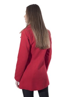 Tapado Rojo Paño Cierre Cruzado Lazo - tienda online