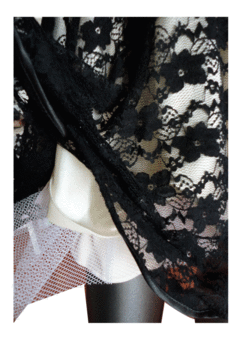 Vestido Encaje Negro - tienda online