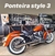 PONTEIRA STYLE 3 PARA HARLEY-DAVIDSON - PRETO/CROMADO - BR101 MOTORS