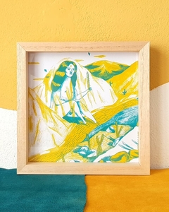 Cuadro Contemplar x Jazmin Varela - 20 x 20 cm en internet