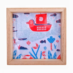Lámina Barco Pirata x Victoria Rodriguez- 20 x 20 cm - tienda online