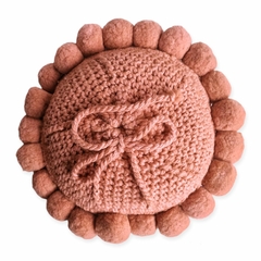 almohadon artesanal rosa