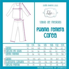 Pijama "Corea Azul" en internet