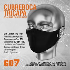 Cubrebocas Tricapa de tela en internet
