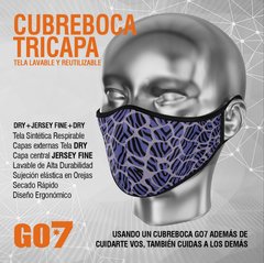 Cubrebocas Tricapa de tela - tienda online